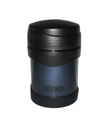 Thermos Thermax 10 Oz Insulated Stainless Steel Food Drink Container Blue Black • $4.95