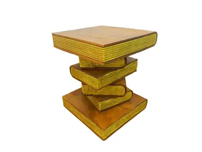 Hand Carved Wooden Stool/Table - Book Stool • £69.99