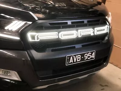 Grill To Suit Ford Ranger Raptor Wildtrak PX3 2018 - 2021 With LED Lights • $339.58