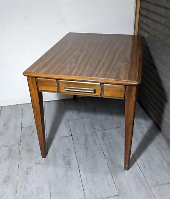 Vintage Mid Century Modern Mersman End Table - Formica Walnut Wood • $157.50