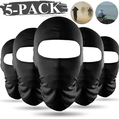 5 Pack Tactical Balaclava Thin Full Face Mask Lightweight Motorcycle Warmer Ski • $11.08