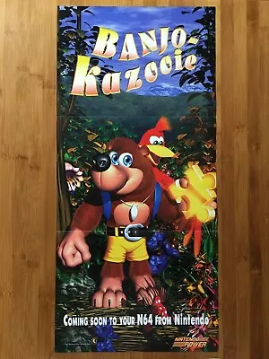 1997 Banjo-Kazooie / Star Fox 64 N64 Nintendo Power Poster Official Authentic • $149.99