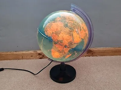 Vintage Tecnodidattica Illuminated Light Up World Globe Made In Italy (Working)  • £25