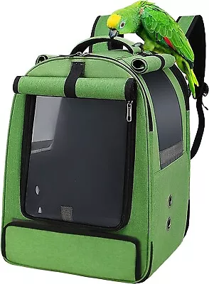 Bird Carrier Bag Bird Travel Cage Lightweight Backpack For Parrot • $93.35
