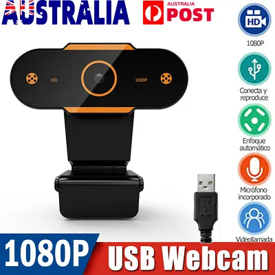 $19.39 • Buy Gaming Webcam 1080P With Microphone USB 2.0 30 Fps PC Streaming Web Camera AU