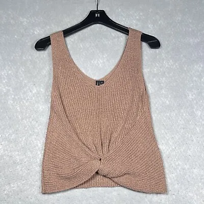 Moon & Madison Tank Top Womens Size Small Tan Sweater Sleeveless Casual • $18.80