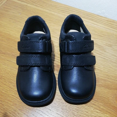 £27.99 • Buy Boys Clarks Deaton School Shoes Infant Size 7 Hook & Loop Leather Smart Formal