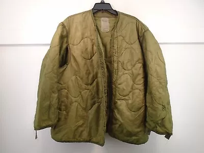 US Army Military M65 Field Jacket M-65 Cold Weather Coat Liner Large 1985 157-J • $32.95