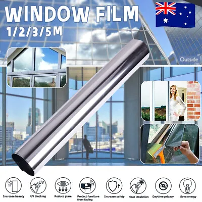 $65.70 • Buy Home Tinting One Way House Window Tint Film Mirror Glass Block Heat/UV Control