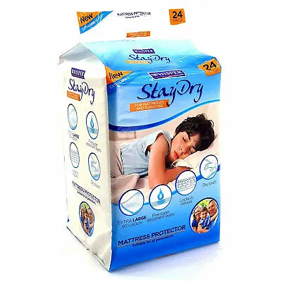 £6.94 • Buy Incontinence Bed Pads Disposble Waterproof Mattress Protector Cover Sheet Topper