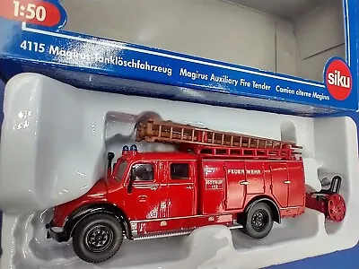 Siku 4115 Magirus Auxiliary Fire Tender Feuerwehr Fire Vehicle 1:55 - Code 3? • £24