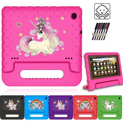 ShockProof EVA Handle Kids Stand Cover Case -FOR Amazon Fire 7/HD 8  Tablet +Pen • £9.92
