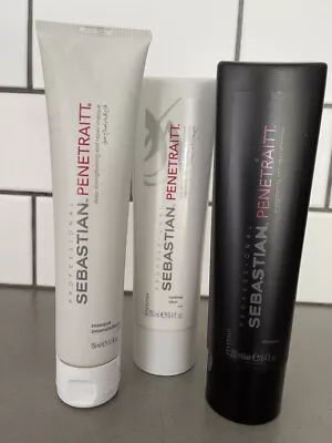 £48.51 • Buy Sebastian Penetraitt Shampoo 250ml, Conditioner 200ml & Treatment 150ml Damaged 