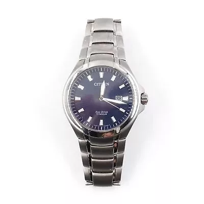 Citizen Paradigm Silver Super Titanium & Blue Dial Eco-Drive Men's 43mm Watch • $79.97