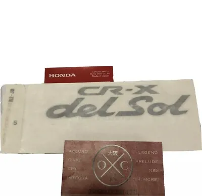 $39.99 • Buy OEM Honda CR-X Del Sol Genuine JDM Decal Civic CRX Rear Sticker 93-97 92 94 EG2