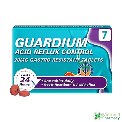 £7.25 • Buy Guardium Acid Reflux Control 20mg Gastro Resistant Tablets Esomeprazole 7 14