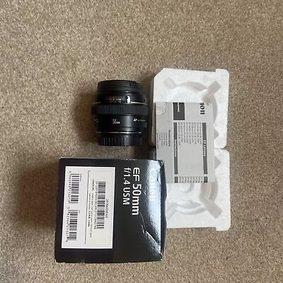 Canon Ef 50mm F/1.4 Usm Lens In Original Packaging. • £80