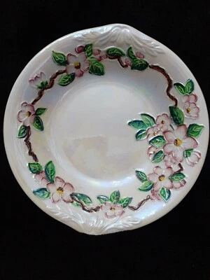 £6 • Buy *MALING POTTERY* LUSTRE WARE Vintage Beautiful Pink Floral Shallow Bowl Dish
