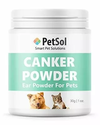 PetSol Ear Canker Powder 30g Ear Mite Powder For Dogs Cats Horses Rabbits_& • £11.93