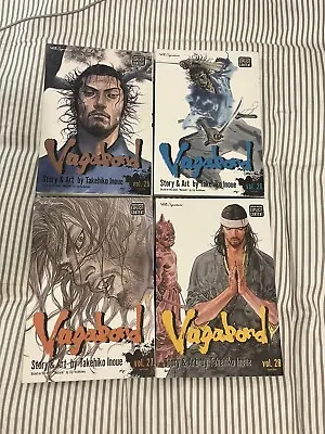 $300 • Buy Vagabond Volume 25, 26, 27, 28 & 32 Manga English Takehiko Inoue RARE OOP