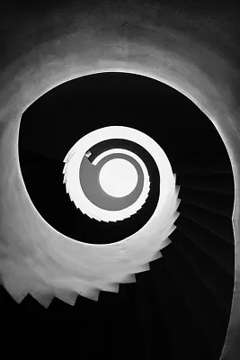 Black And White Stairs Vector Art Wall Decor - POSTER 20x30 • $23.99