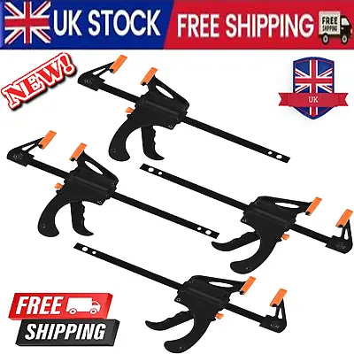 Ratchet Bar 4x Pcs Quick Grip Clamps 4 Inch Quick Release Clamps F Wood Clamps • £6.55