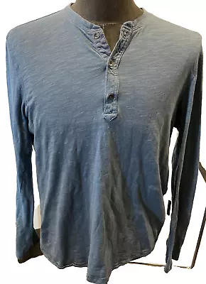 H&M LOGG Long Sleeve Blue 1/4 Button-up Shirt Boys Large (small Men’s/unisex) • $9.99