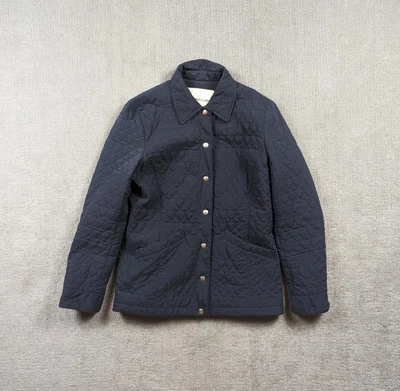 £25 • Buy Aquascutum Vintage Harrington Jacket Black Women's Medium Pop Button Up