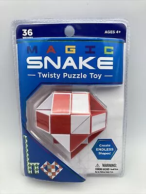 Magic Snake Cube Twist Puzzle 36 Wedges Sensory Fidget Kids Toy • $10.99