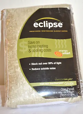 NEW Eclipse Energy Smart Blackout Noise Reducing Crinkle Panel 48x84 Sage Green • $12.99