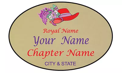 #65 Personalized Magnetic Name Badge For The Red Hat Lady  • $14.99