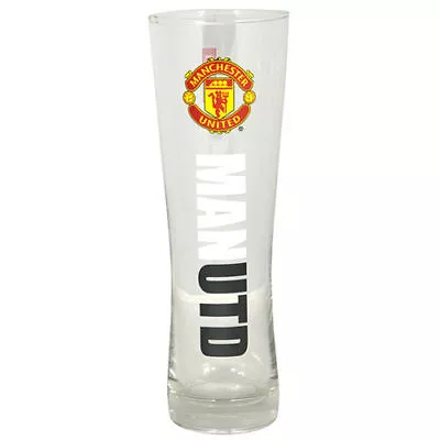 Football Tall Beer Glass Club Peroni Pint Pub Glass  • £13.50