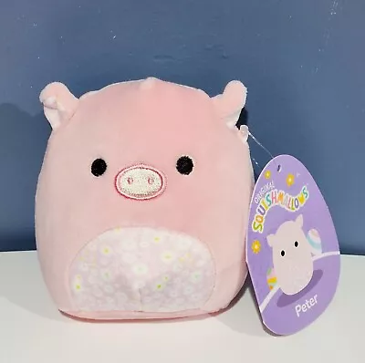 4-5  Squishmallow PETER Pig Floral AUTHENTIC KellyToy Plush Easter Gift Toy NEW  • $14.24