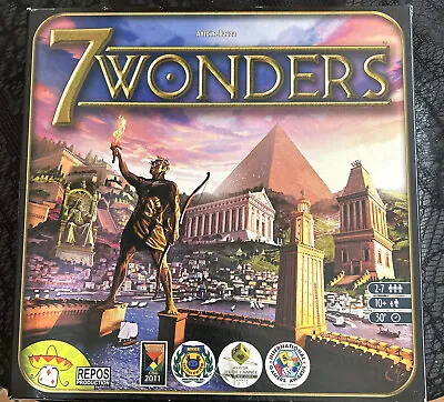 7 Wonders Game Antoine Bauza By Repos Productions 2013 Unpunched • $32.99