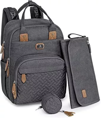 Dikaslon Changing Bag Backpack Large Nappy Back Pack Multifunction Baby Bags ... • £48.95