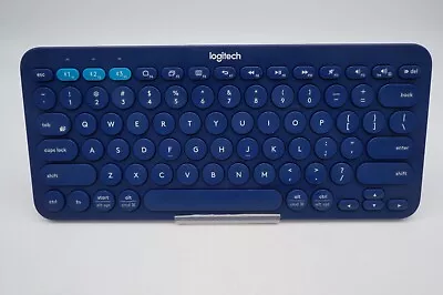 Logitech Multi-Device Bluetooth Wireless Keyboard K380 Blue PC MAC IOS Android • $9.95