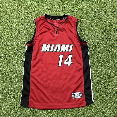 Fanatics NBA Basketball Miami Heat Tyler Herro #14 Red Jersey Size Youth Medium • $24.99