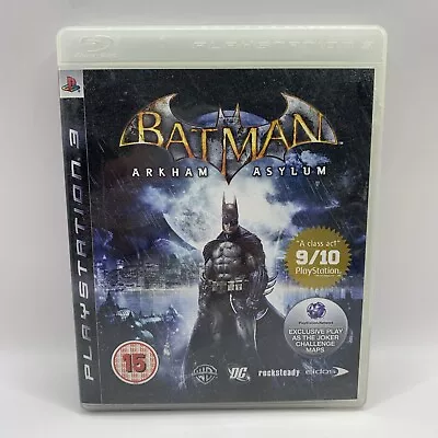 Batman: Arkham Asylum PS3 PAL 2009 Action-Adventure Eidos Interactive PG VGC • $9.95