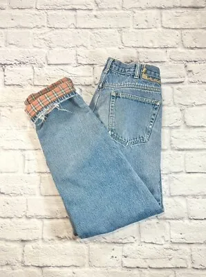 Eddie Bauer Men’s Flannel Lined Jeans Distressed 32X34 • $19.99