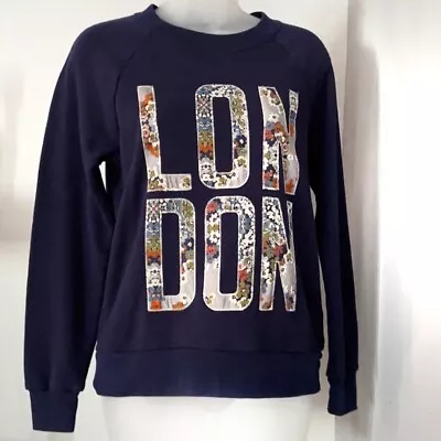 J. Crew London Floral Graphic Crewneck Sweatshirt Small • $25