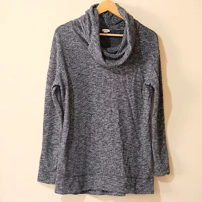 Merona Sweatshirt Heather Black/Gray Cowl Neck Pullover Women's L #p95-436 • $16.80