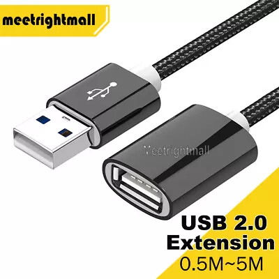 Fast Speed USB 2.0 Data Extension Cable Type A Male To A Female Connection Cord • $4.61