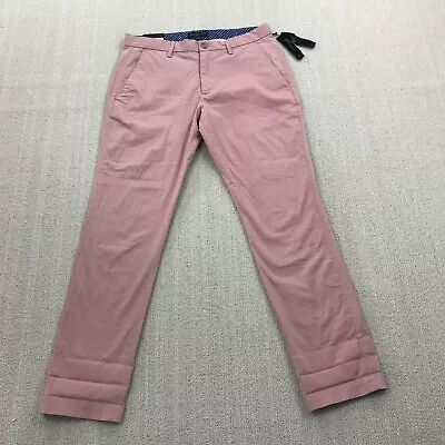 Banana Republic Pants Mens 30x30 Pink Aiden Summer Weight Chino Cotton NEW • $30