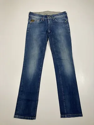 G-STAR RAW MIDGE STRAIGHT Jeans - W27 L32 - Blue - Great Condition - Women’s • £24.99