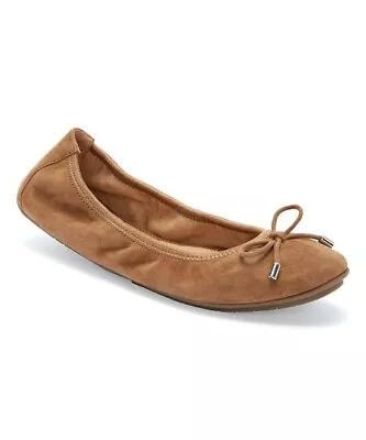 Me Too HALLE BALLET FLAT - Chestnut Suede Size 6.5 M   NEW • $12.99