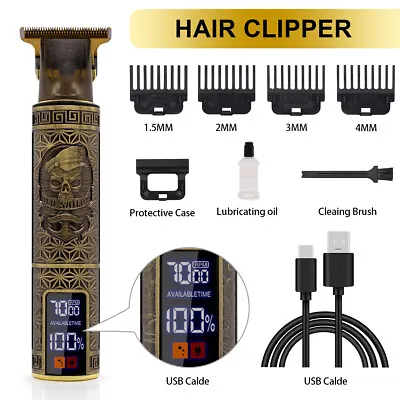 Mens Professional Hair Clippers Electric Shaver Trimmers Machine Cordless Beard • £10.99