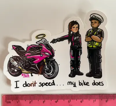 R1Liz Stickers - S1000RR Panigale GS Cartoon Stickers • £4