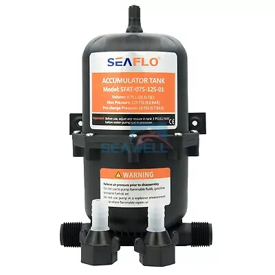 Seaflo Marine RV Water Accumulator Tank Boat Water Pump Pressure 0.75L • $29.59