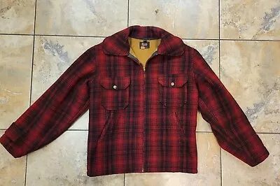 Vintage Woolrich Model 545 Wool Cruiser Mackinaw Jacket Size 38 • $34.99