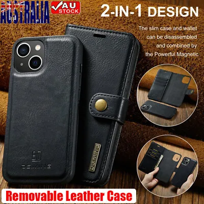 $16.99 • Buy Wallet Case Magnetic Leather Cover For IPhone 15 14 13 12 11 Pro Max XS 8 7 Plus
